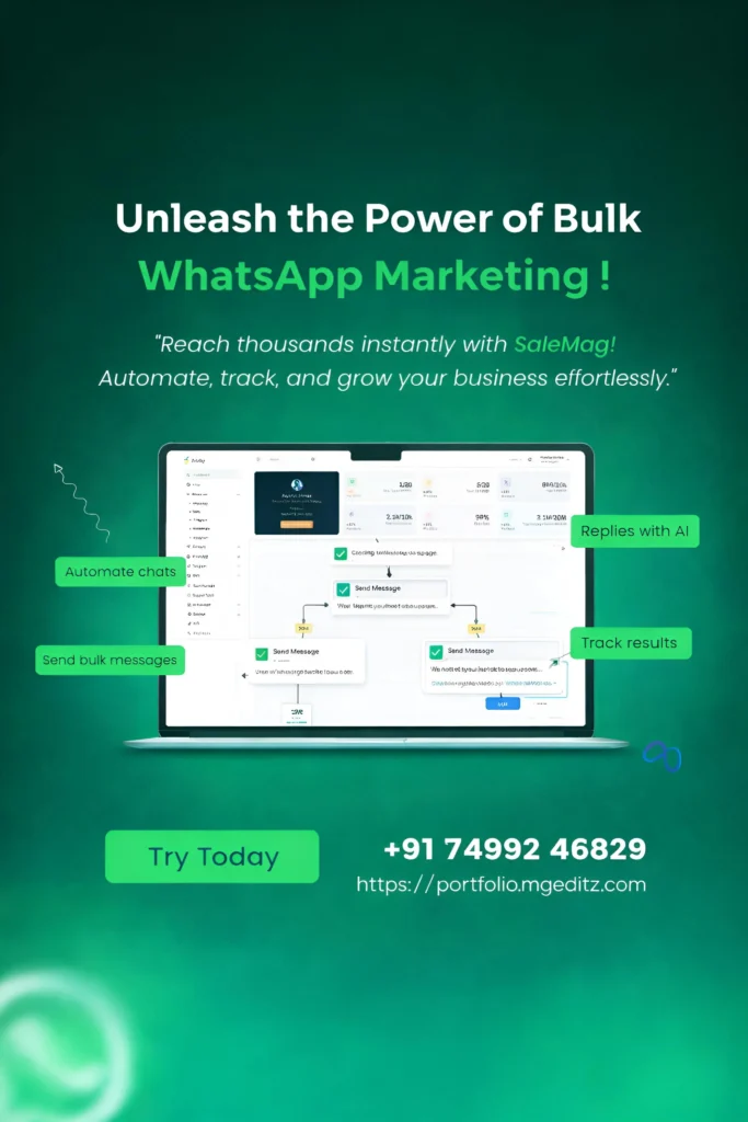Bulk WhatsApp marketing automation for business promotions and customer engagement
