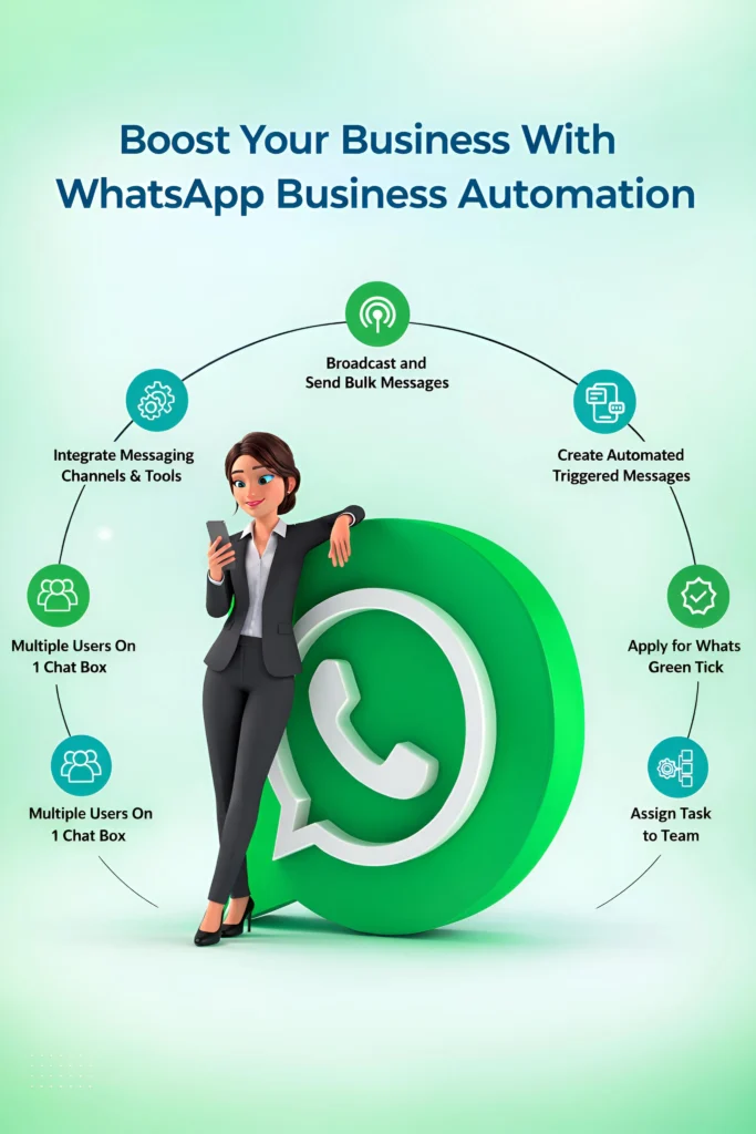 WhatsApp business automation services for customer support and lead generation