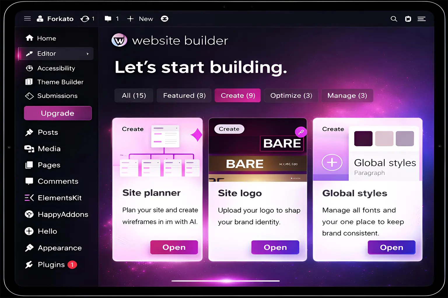 Custom website design and development portfolio